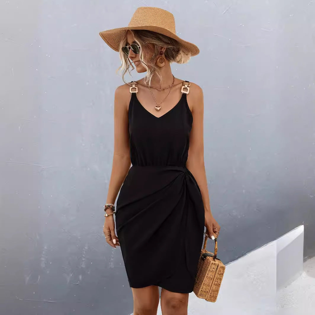 Damen Etuikleid mit tailliertem Schnitt und eleganter Drapierung R&B