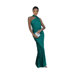 Damen Elegantes Maxikleid mit schmalem Schnitt und asymmetrischem Träger R&B
