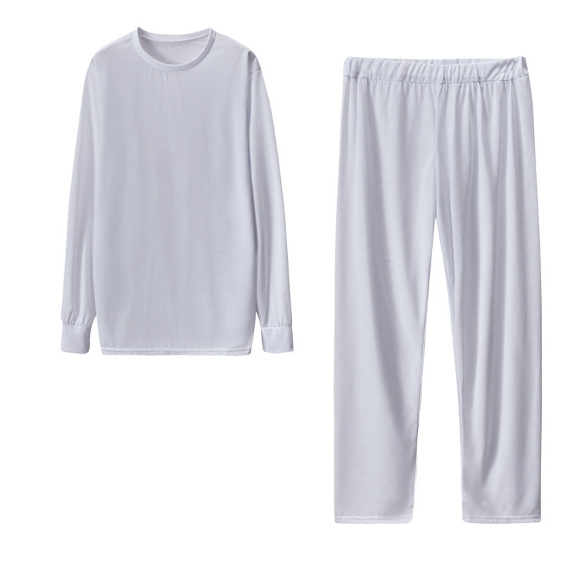 Damen Langarm Schlafanzug Set mit elastischen Hosen R&B