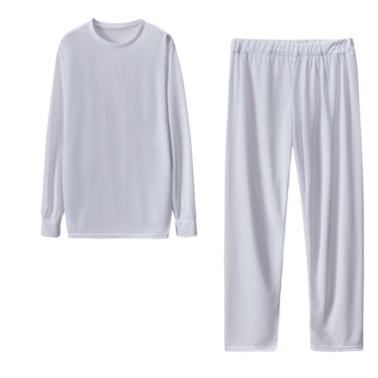 Damen Langarm Schlafanzug Set mit elastischen Hosen R&B