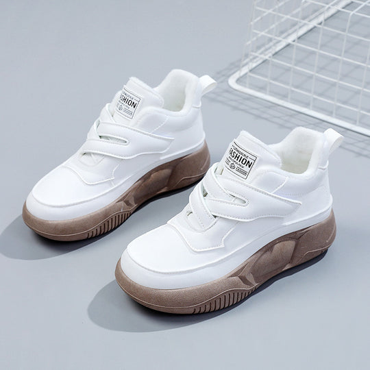 Damen hochgeschnittene Freizeitschuhe mit praktischen Klettverschlüssen R&B