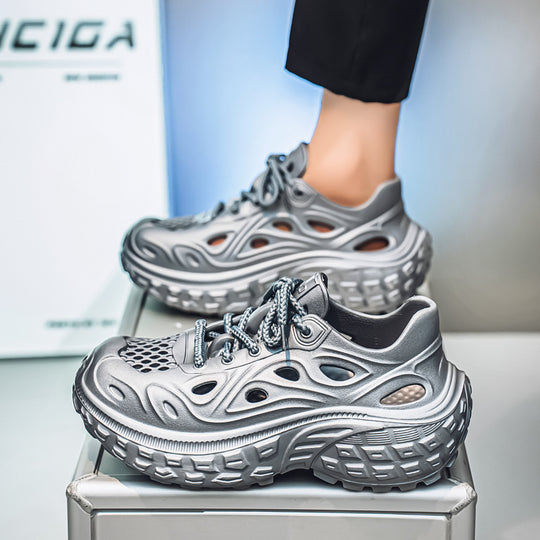 Damen Sportliche Lauf-Sneaker mit rutschfester Sohle und atmungsaktiven Einsätzen R&B