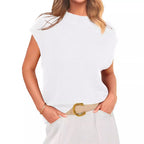 Damen körperbetontes Stricktop R&B