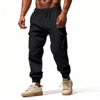 Herren Cargo-Trainingshose mit elastischem Bund und praktischen Seitentaschen R&B