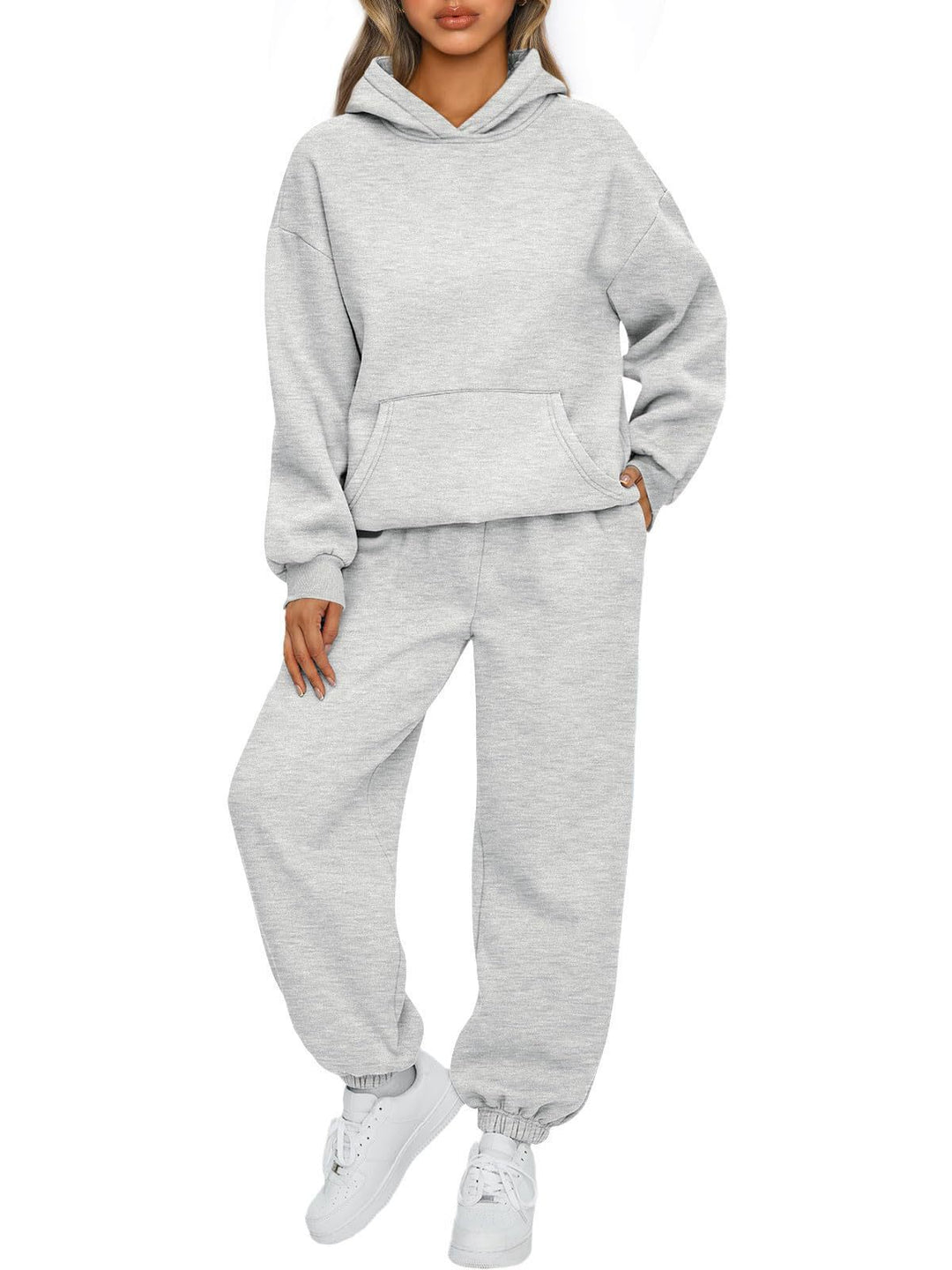 Damen Sportliches Sweatshirt- und Jogginghose-Set R&B