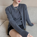 Damen Stilvolle Strickjacke mit Knopfverschluss und eleganter Passform