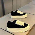 Damen Sneakers mit hoher Plattform und breiter Schnürung R&B