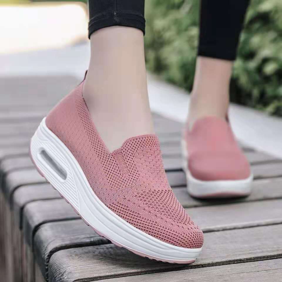 Damen Slip-On Sneakers mit atmungsaktivem Obermaterial und stoßdämpfender Sohle R&B