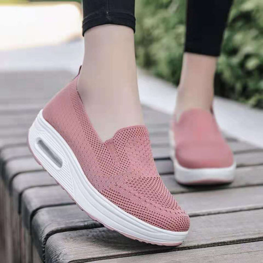 Damen Slip-On Sneakers mit atmungsaktivem Obermaterial und stoßdämpfender Sohle R&B
