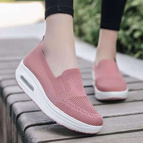 Damen Slip-On Sneakers mit atmungsaktivem Obermaterial und stoßdämpfender Sohle R&B