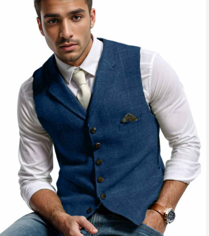 Herren elegante Weste im modernen Stil R&B