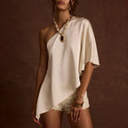 Damen asymmetrisches Oberteil R&B