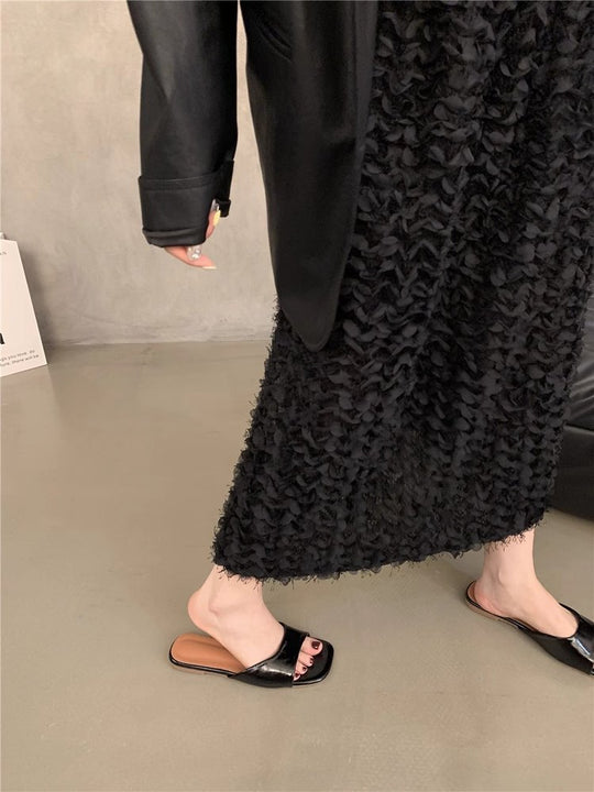 Damen modische Slide-Pantoletten mit elegantem Riemen und bequemer Fußbettgestaltung R&B