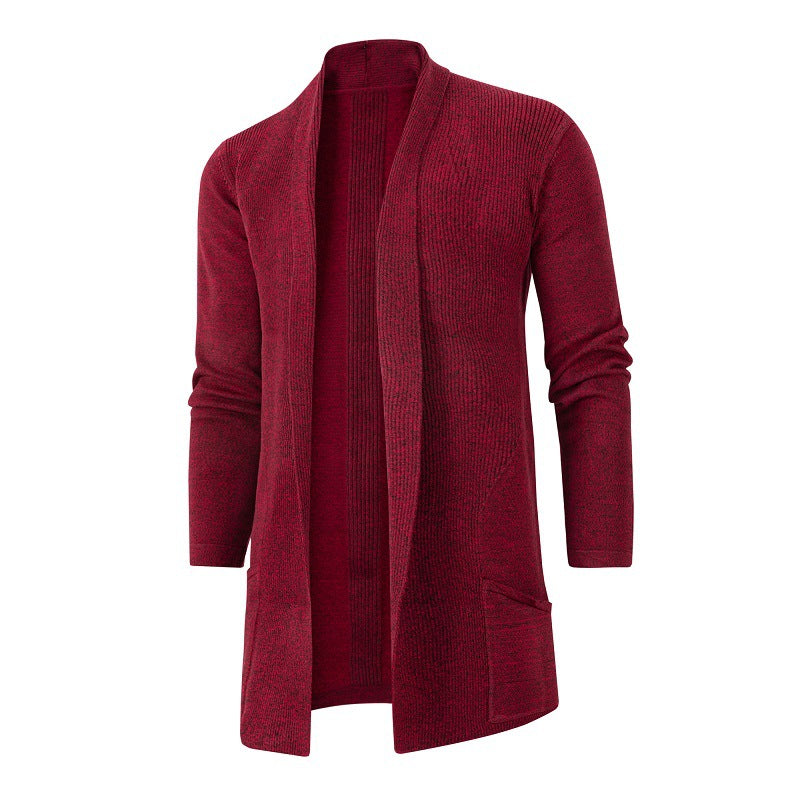 Herren Strickjacke mit offenem Schnitt und praktischen Taschen R&B