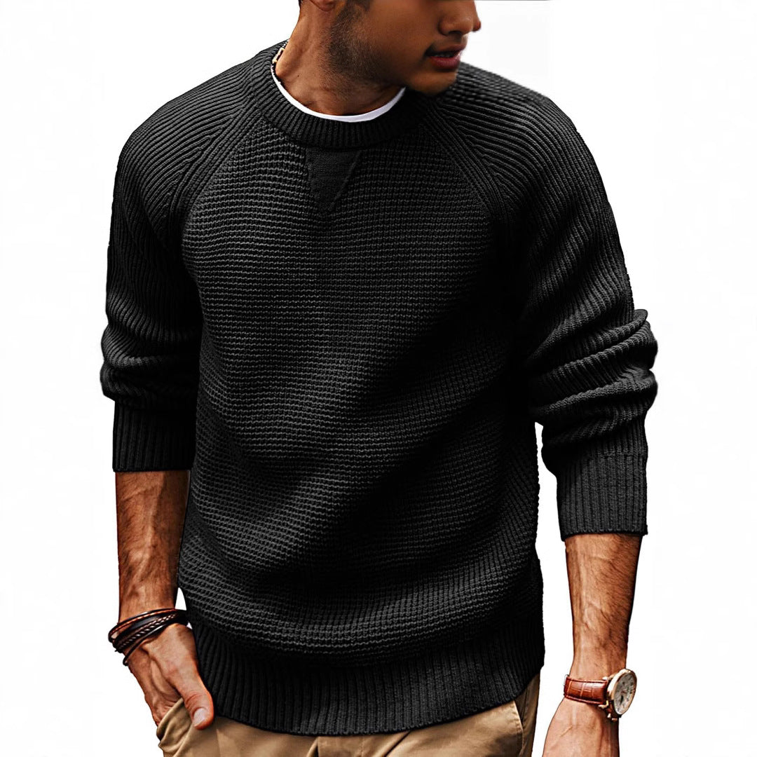 Herren strukturiertes Pullover mit lässigem Schnitt R&B