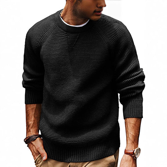 Herren strukturiertes Pullover mit lässigem Schnitt R&B