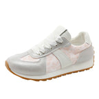 Damen sportliche Sneakers mit glänzenden Akzentdetails und atmungsaktiver Obermaterialstruktur R&B