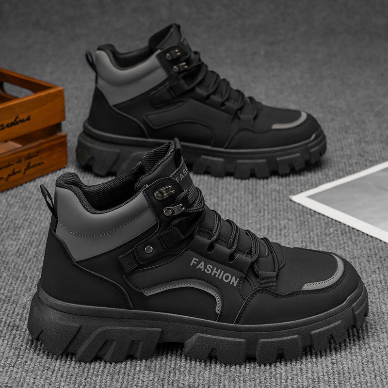 Damen Sportliche High-Top Sneakers mit robustem Design und rutschfester Sohle R&B