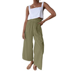 Damen Weite Palazzo-Hose mit elastischem Bund und fließendem Schnitt R&B
