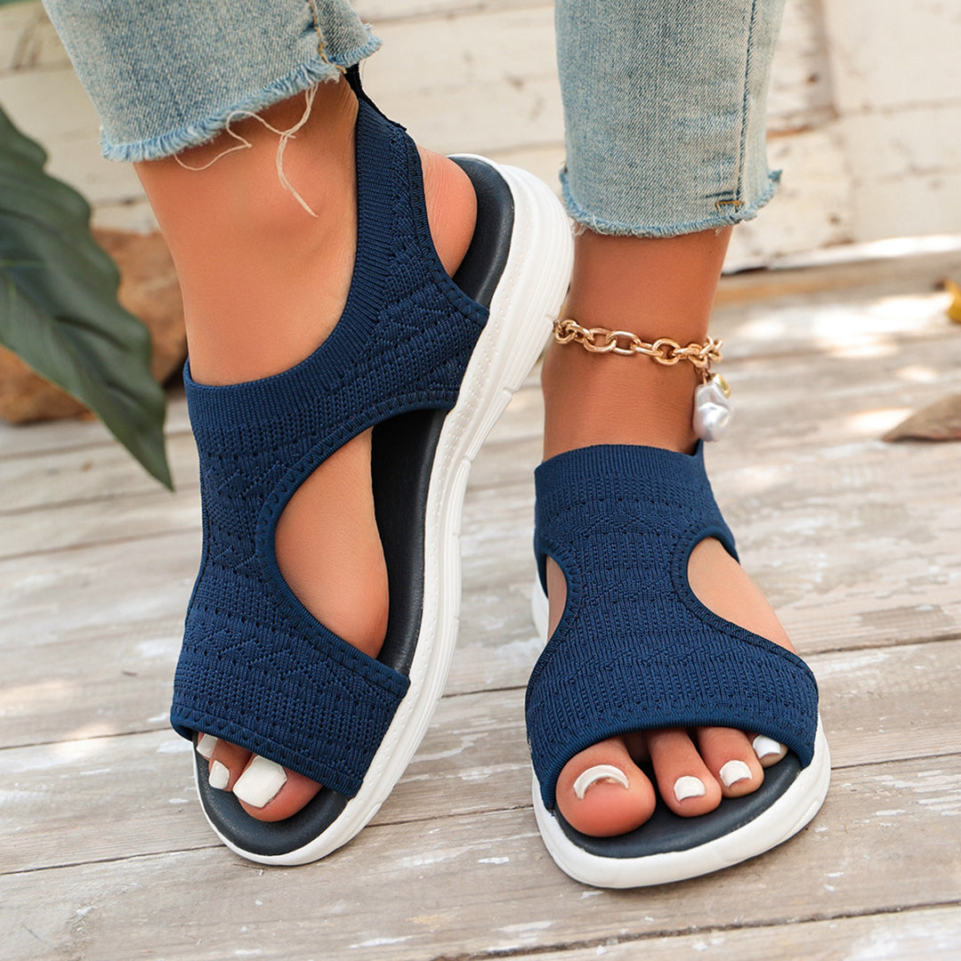 Damen Sportliche und luftige Freizeitsandalen mit flexiblem Obermaterial R&B