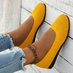 Damen bequeme Ballerinas mit atmungsaktivem Netzdesign R&B