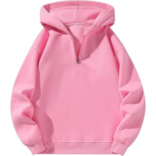 Herren sportlicher Kapuzenpullover mit halbem Reißverschluss R&B