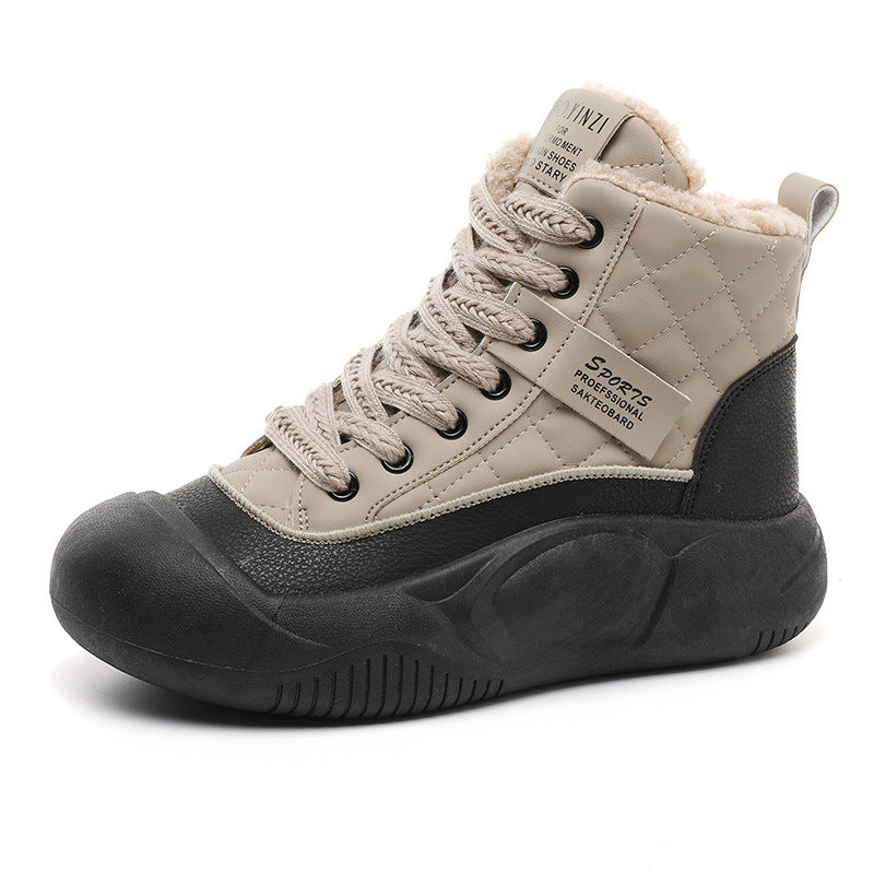 Damen modische Winterboots mit kuscheligem Innenfutter und robuster Sohle R&B