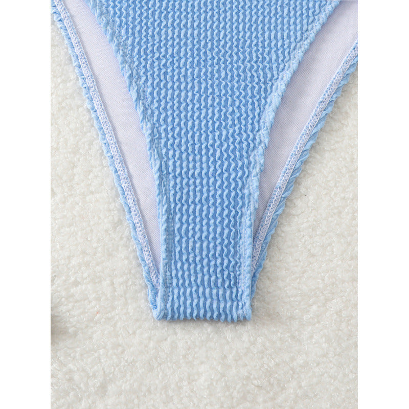 Damen Einseitiger Bikini mit Floralapplikation R&B