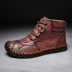Damen elegante und bequeme Lederstiefeletten R&B