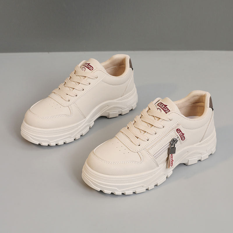 Damen Chunky Sneaker mit modischem Reißverschluss und rutschfester Sohle R&B