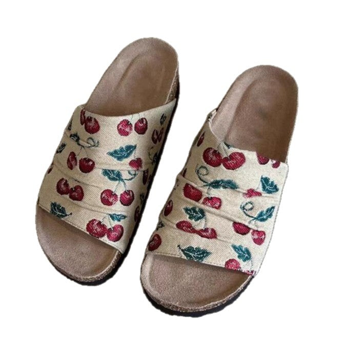 Damen modische Clogs mit floralem Design und rutschfester Sohle R&B