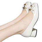Damen Elegante Pumps mit schickem Akzent und komfortablem Blockabsatz R&B