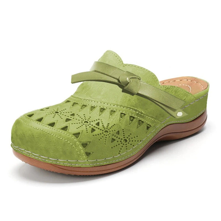 Damen Clogs mit durchbrochenem Obermaterial und komfortabler Fußbettgestaltung R&B
