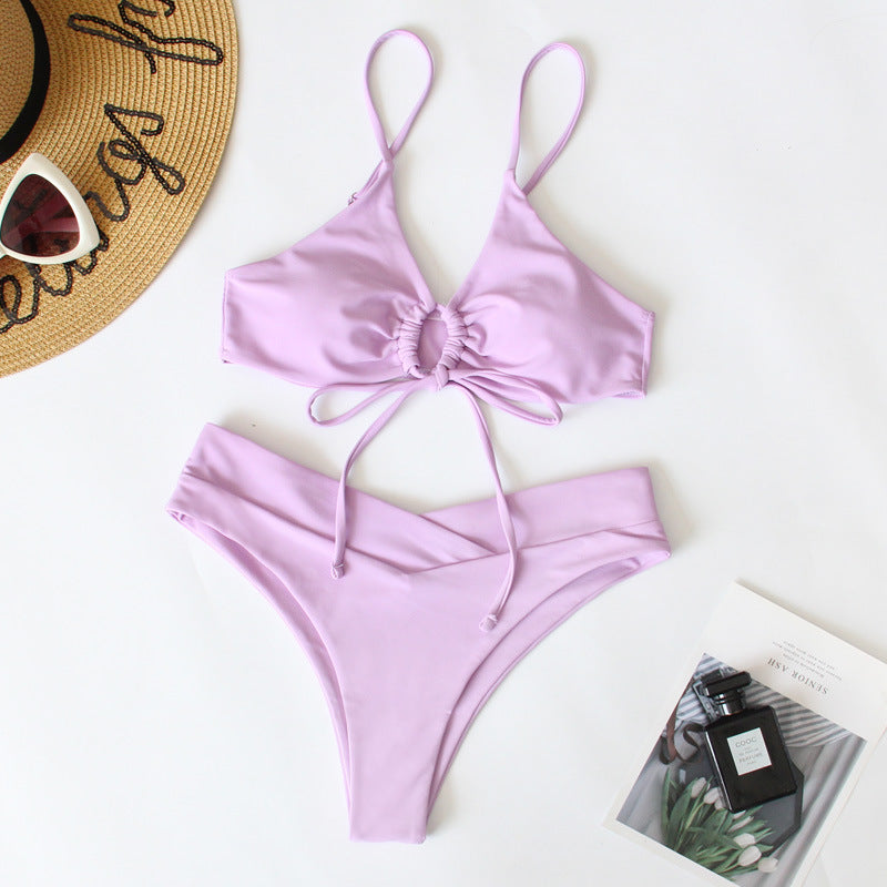Damen Sportives Bikini-Set mit verstellbaren Trägern R&B