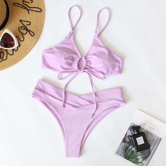 Damen Sportives Bikini-Set mit verstellbaren Trägern R&B