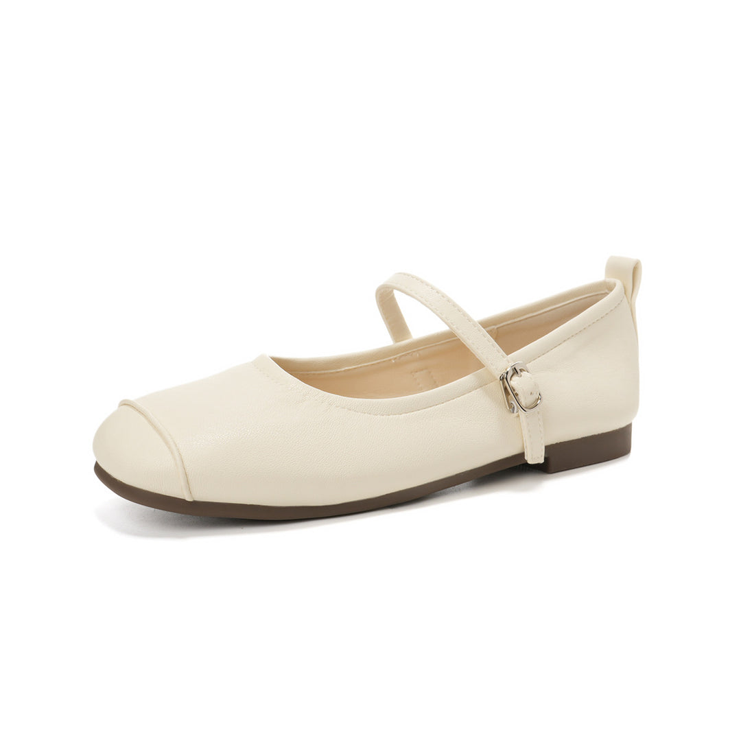 Damen Ballerinas mit praktischem Riemen und komfortabler Sohle R&B
