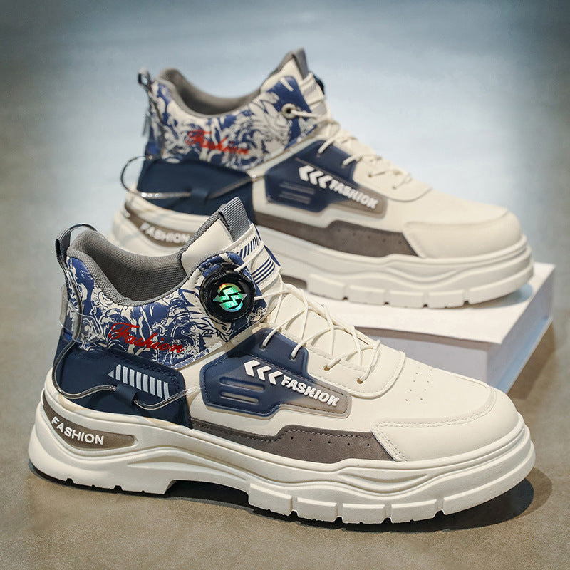 Herren Sportliche High-Top Sneakers mit innovativer Schnellschnürung R&B