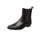Damen Chelsea Boots mit elastischen Seiteneinsätzen und weicher Lederoberfläche