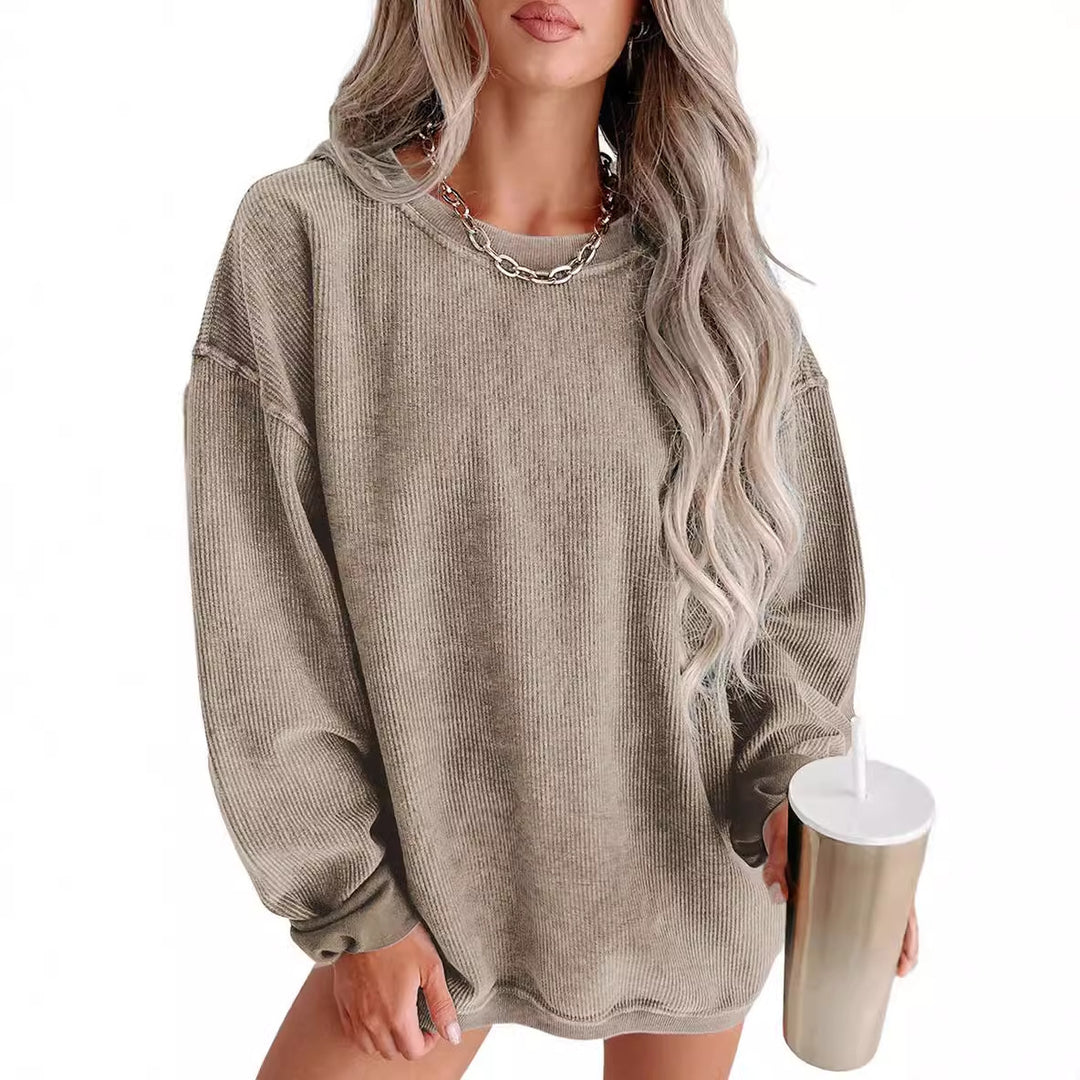 Damen lässiger Strickpullover im Oversized-Schnitt R&B