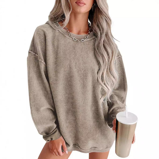 Damen lässiger Strickpullover im Oversized-Schnitt R&B