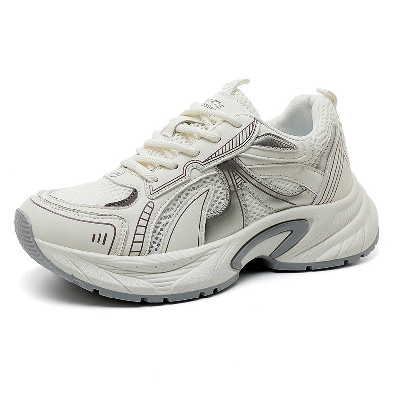Damen Hochwertige Sport Schnürschuhe mit Atmungsaktivem Mesh und Dämpfungssystem R&B