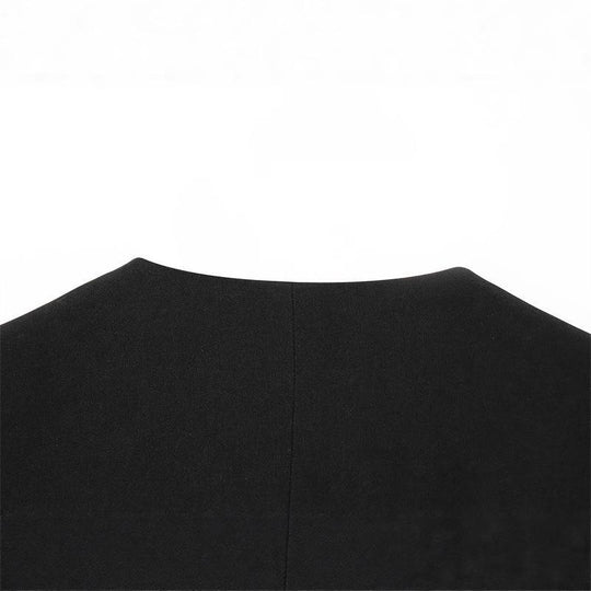 Damen Wickelblazer mit eleganter Satin-Schleife und modernen Taschen R&B