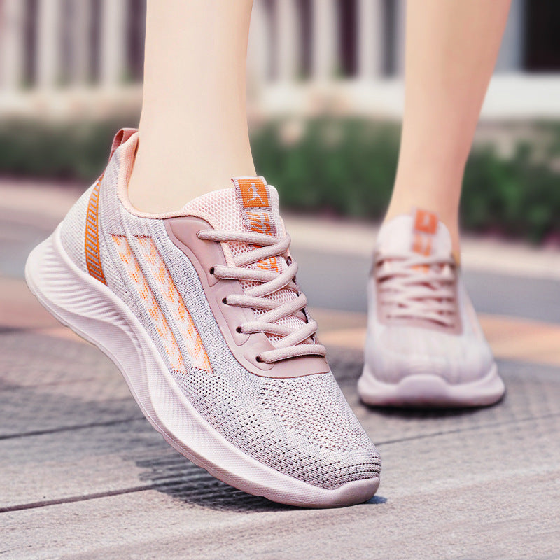 Damen Sportliche Leichtgewicht Sneakers mit atmungsaktiver Mesh-Oberfläche R&B