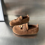 Damen Mokassins aus weichem Wildleder mit raffinierten Schmuckdetails R&B