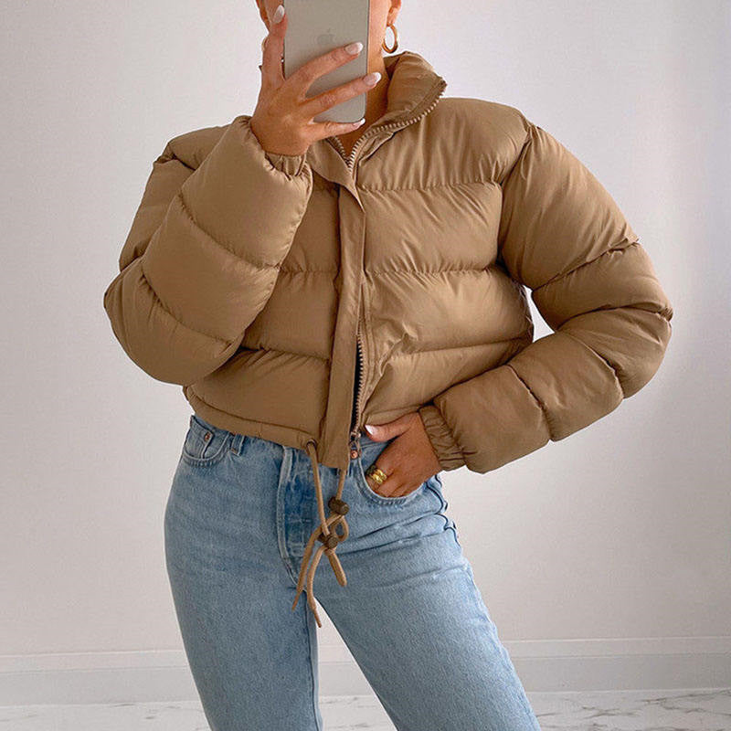 Damen trendige kurze Steppjacke R&B