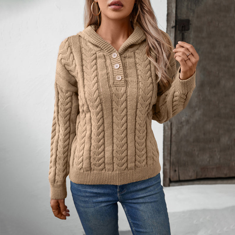 R&B | Klassischer Pullover Mit Zopfmuster Design