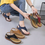 Damen Komfortable Zehentrenner-Sandalen mit ergonomischer Fußbett-Technologie