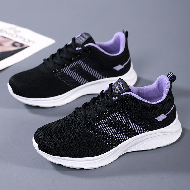 Damen Leichte und atmungsaktive Laufschuhe mit flexiblem Mesh-Obermaterial