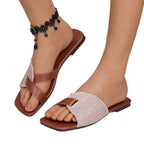 Damen elegante Freizeit-Sandalen mit modischem Flecht-Design und komfortablem Fußbett R&B