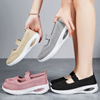 Damen Slip-On Sport Sneakers mit elastischem Riemen und atmungsaktivem Obermaterial R&B